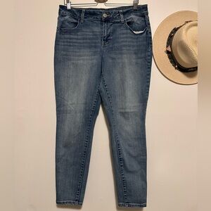 Maurices Dark Blue Skinny Jeans